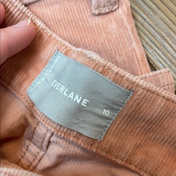 Everlane Ankle Corduroy Pants in Peach - Picture 3 of 6